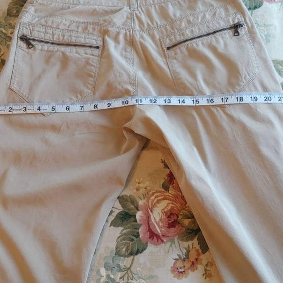 PRADA Women's Khaki Button Fly Pants in size Euro 50 US 12 - Picture 11 of 17